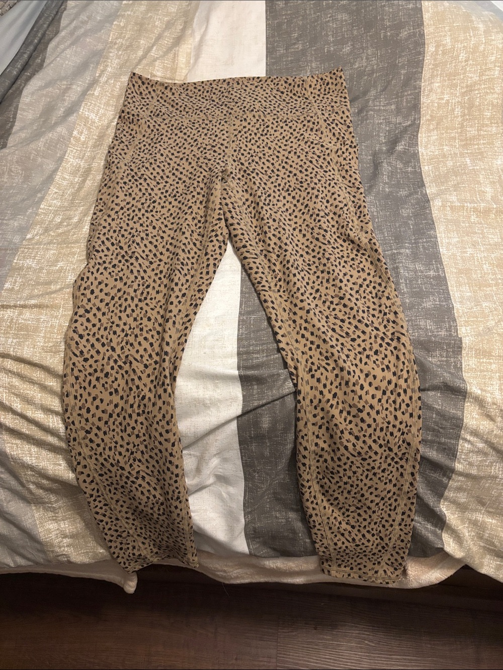 Fabletics Tan Leopard Print Leggings